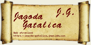 Jagoda Gatalica vizit kartica